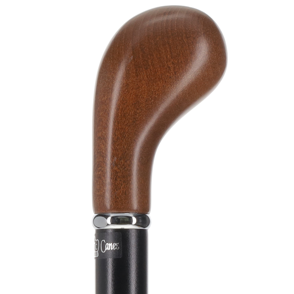 Timeless Espresso Knob Stick, Black Beechwood & Silver