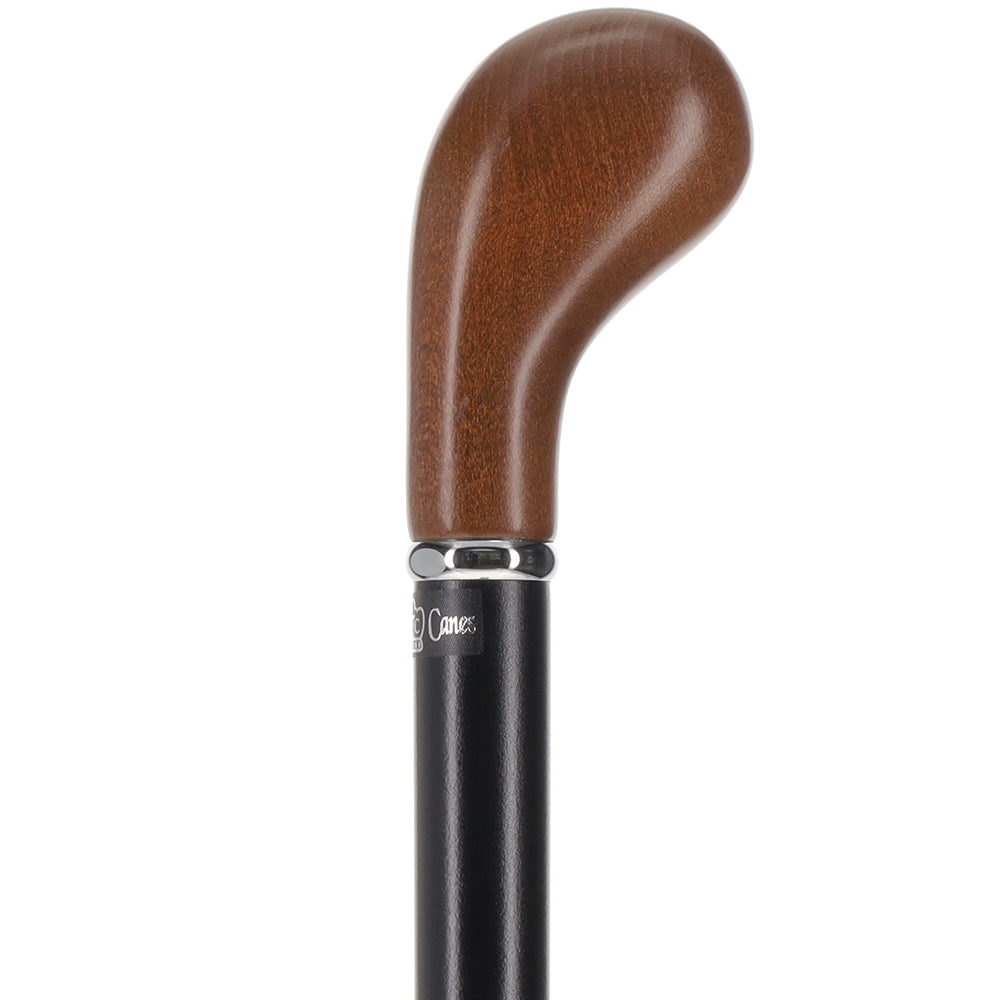 Timeless Espresso Knob Stick, Black Beechwood & Silver