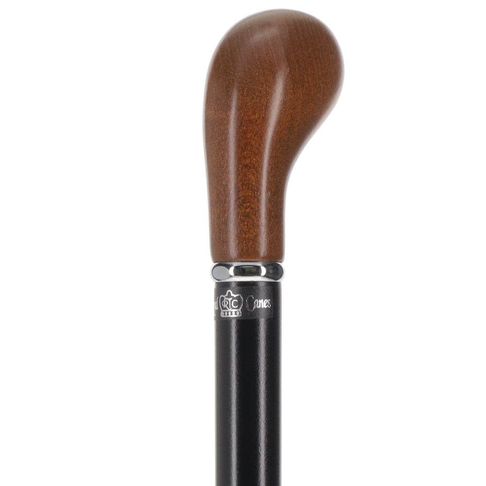 Timeless Espresso Knob Stick, Black Beechwood & Silver