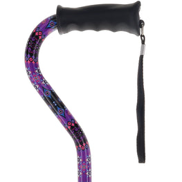 Designer Purple Cane: Comfort Grip & SafeTbase, Adjustable