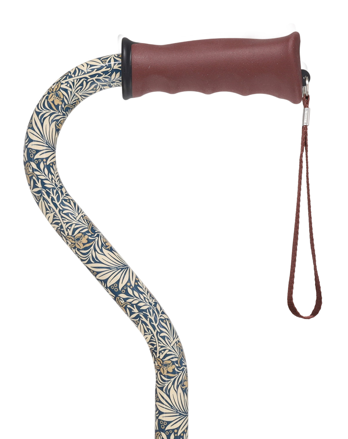 Golden Petals Adjustable Cane: Comfort Grip Offset