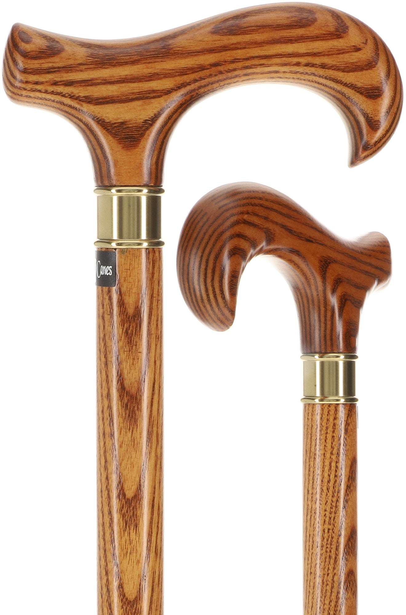 Scratch and Dent Extra Long, Super Strong Espresso Derby Walking Cane