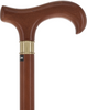 Super Strong Derby Cane: Brown Beechwood & Brass