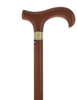Super Strong Derby Cane: Brown Beechwood & Brass