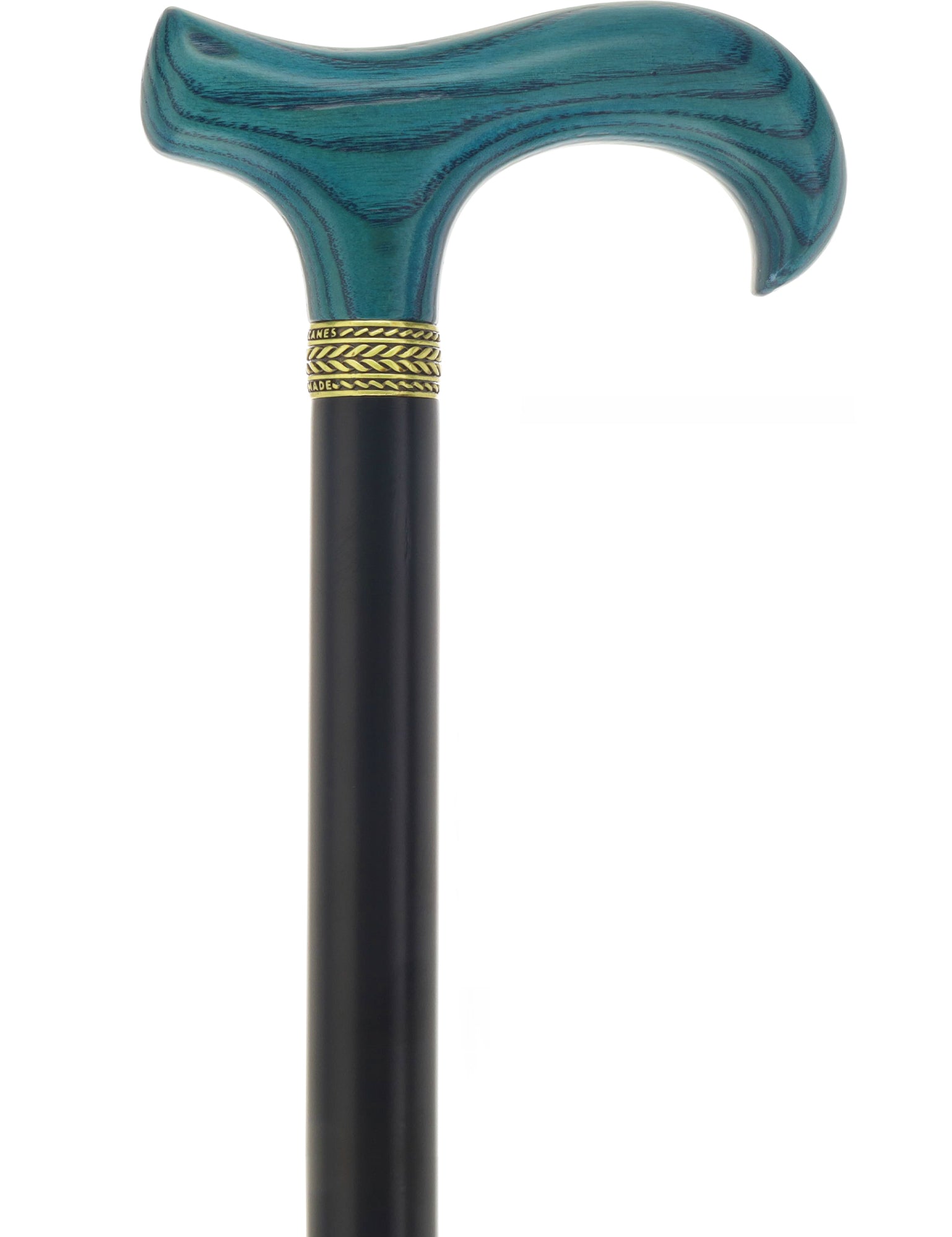 Royal Canes Standard Size Classic Derby: Wood-Stained, Pewter Collar, 6 Color Options