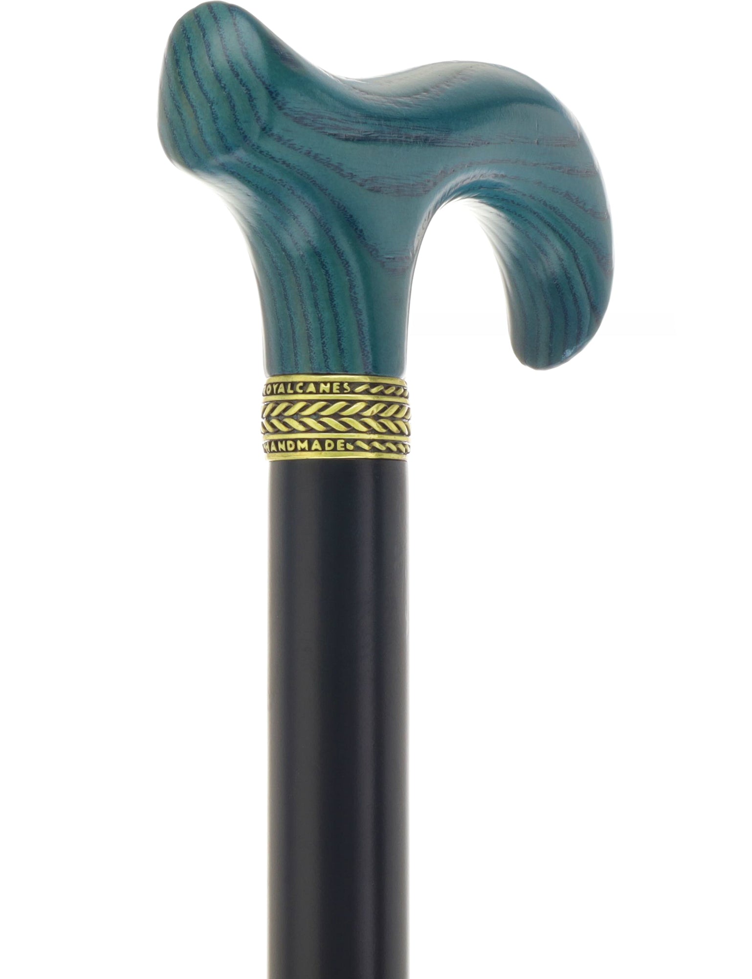 Royal Canes Standard Size Classic Derby: Wood-Stained, Pewter Collar, 6 Color Options