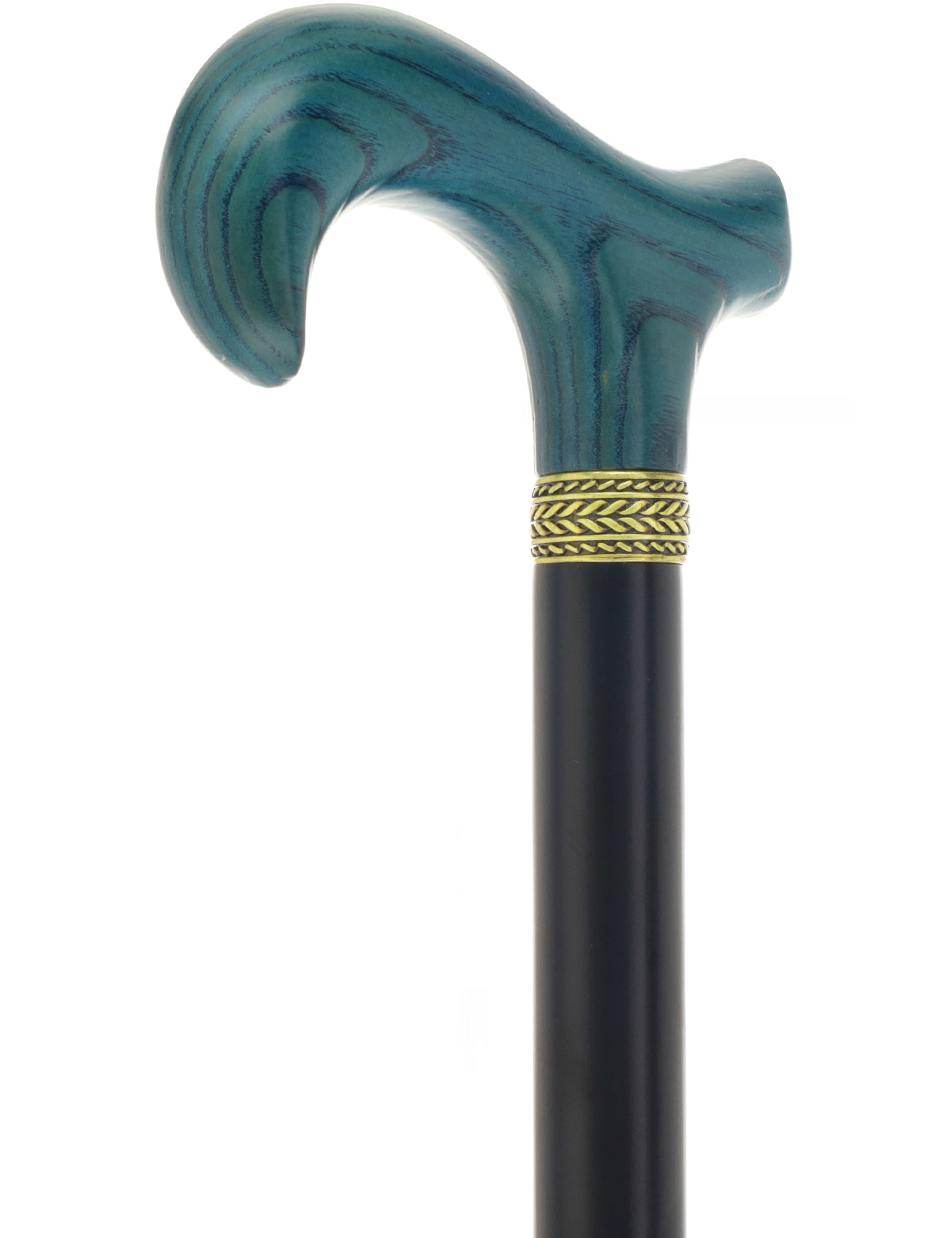 Royal Canes Standard Size Classic Derby: Wood-Stained, Pewter Collar, 6 Color Options