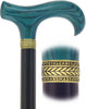 Extra Strong Blue Denim Derby Cane: Ash Wood, Brass