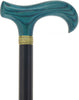 Extra Strong Blue Denim Derby Cane: Ash Wood, Brass