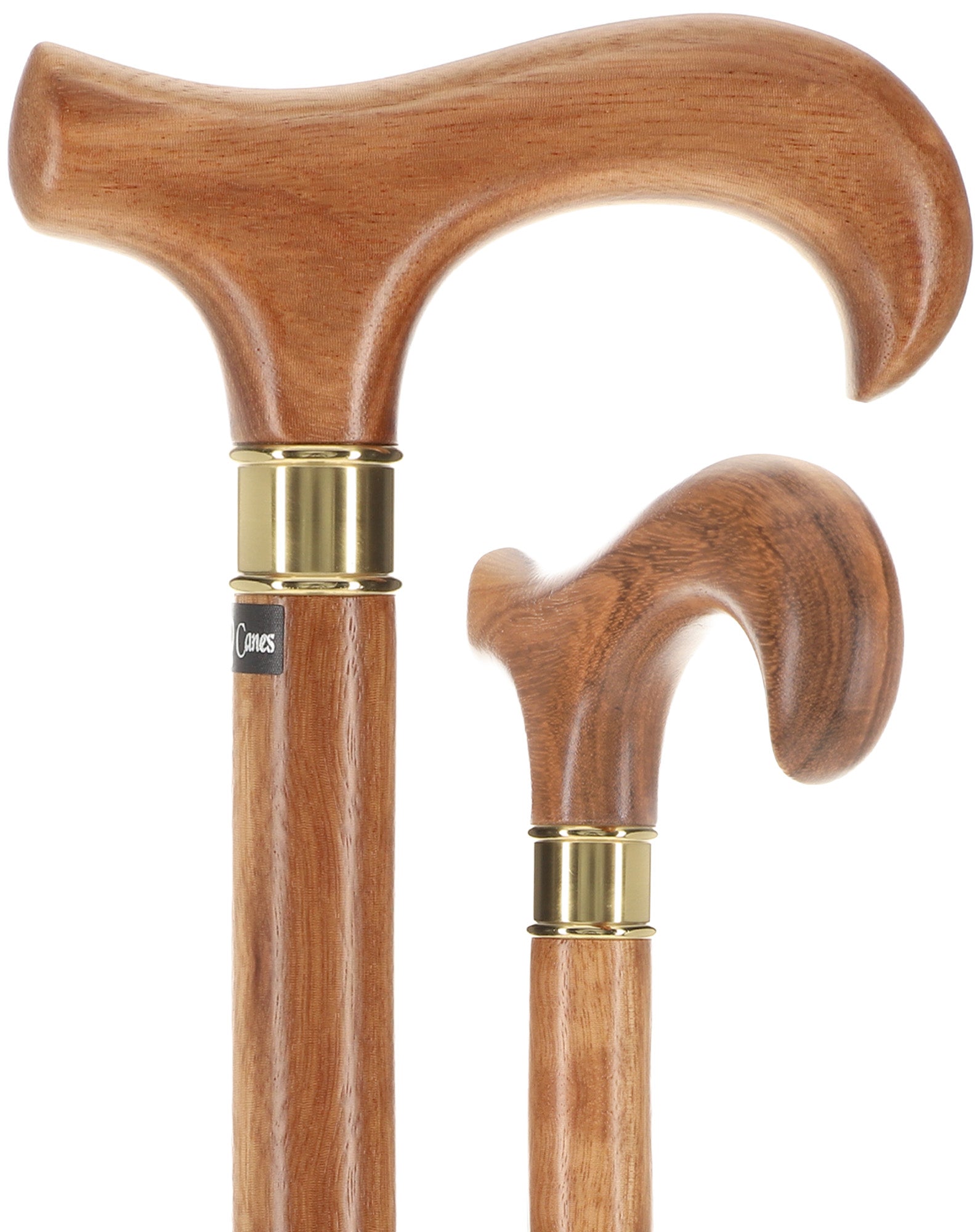 Super Strong Genuine Zebrano Derby - Striped Wood & Brass