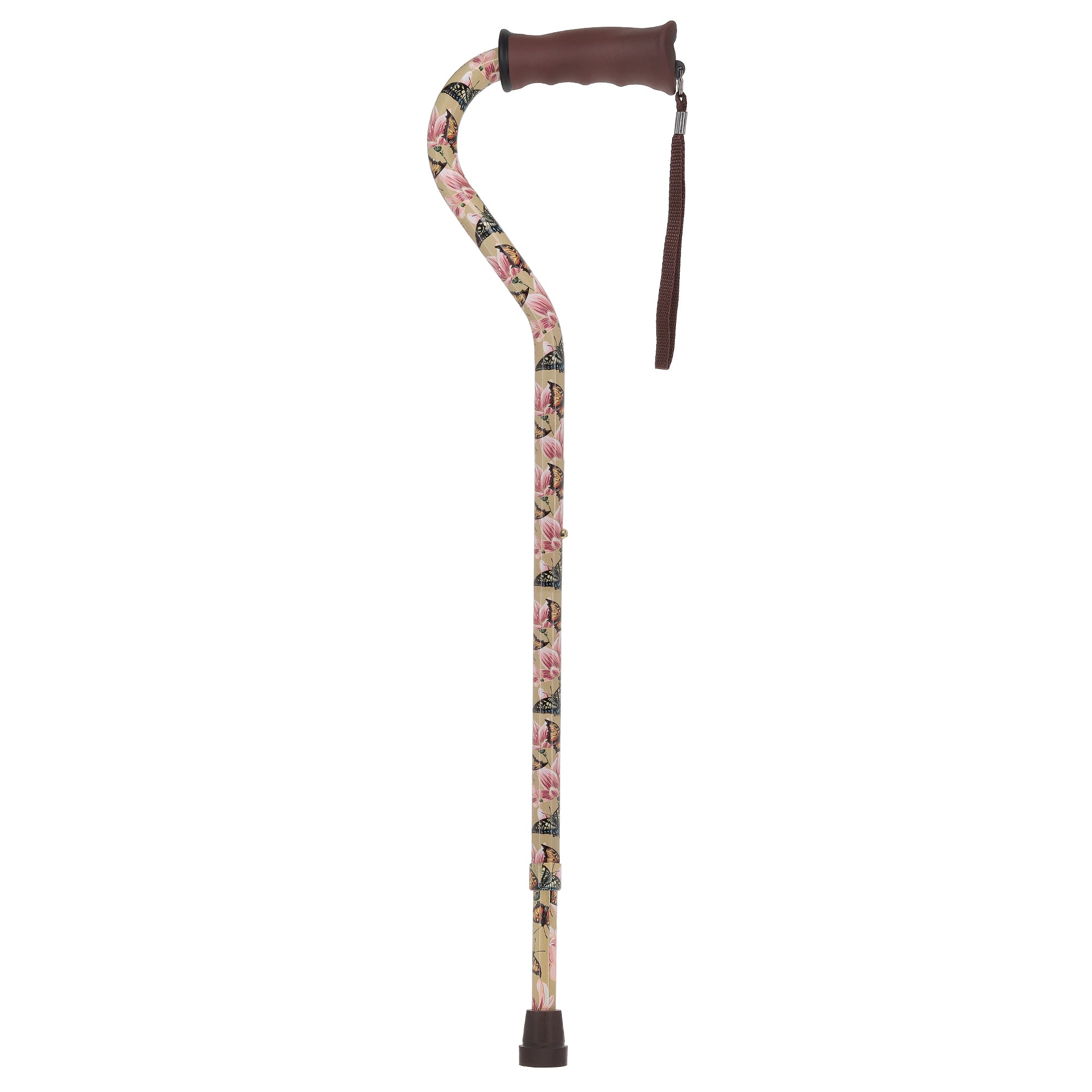 Lily & Butterfly: Adjustable Comfort Grip Offset Walking Cane