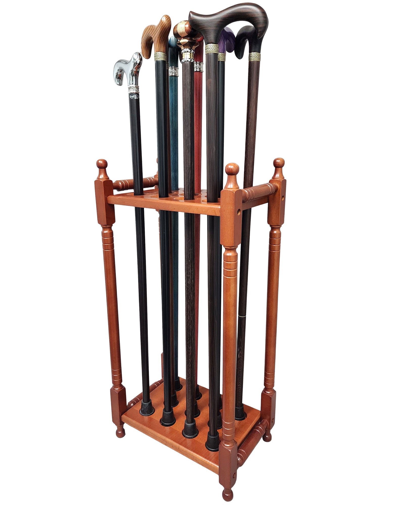 Collector's Dream:Rectangle Walking Cane Stand - Holds up to 11 Canes