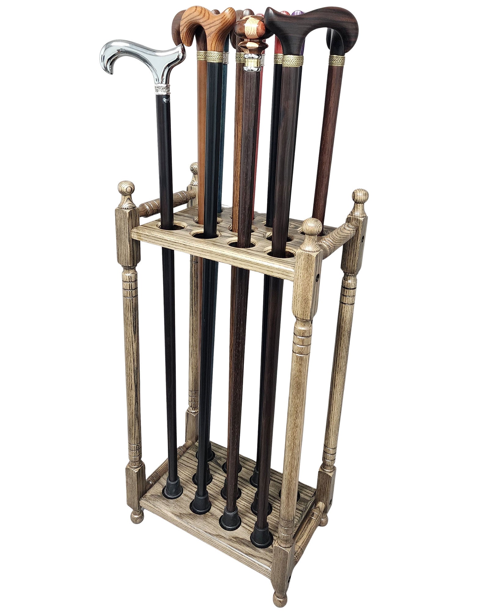 Collector's Dream:Rectangle Walking Cane Stand - Holds up to 11 Canes