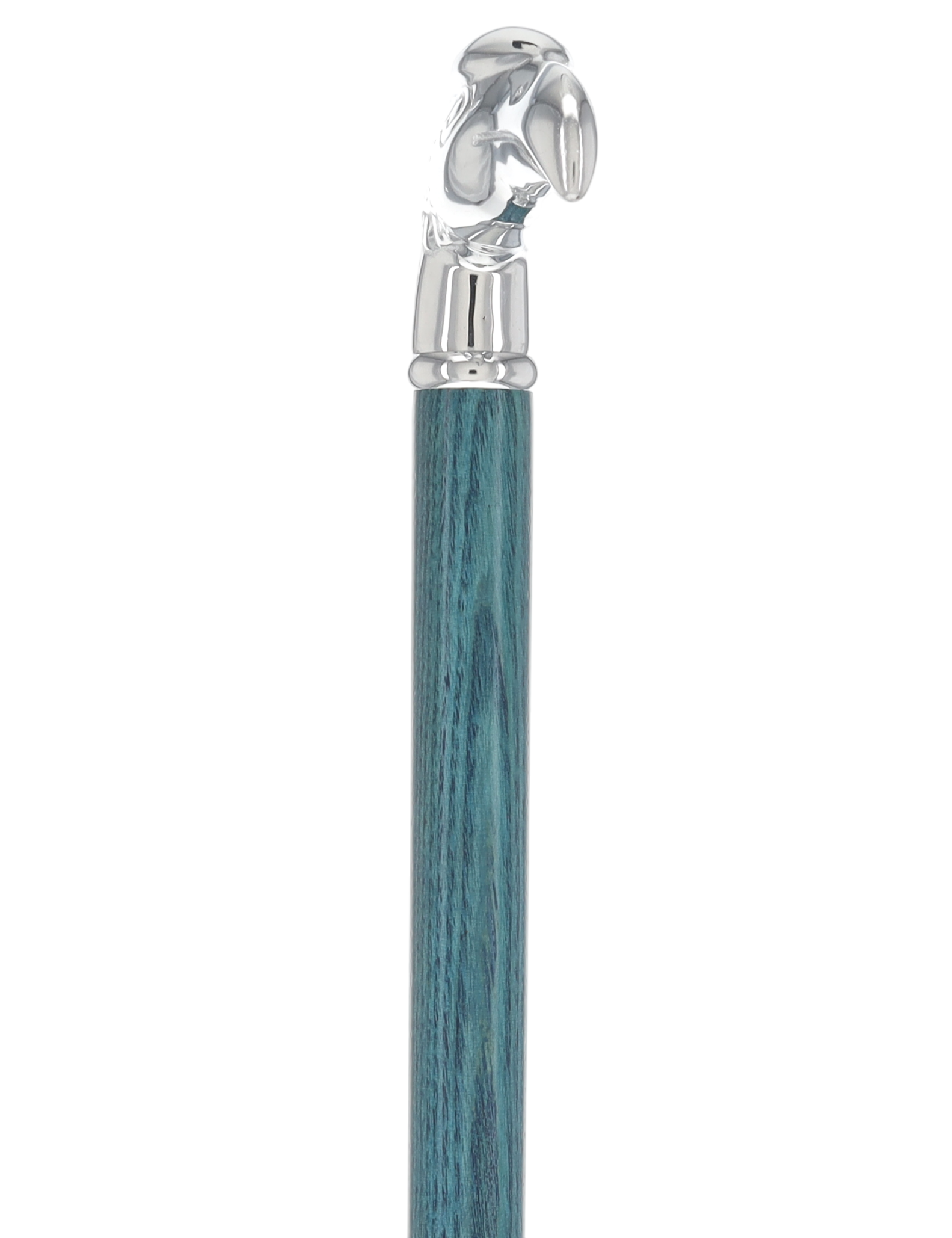 Premium Denim Blue Eagle Cane: Chrome, Patriotic Elegance