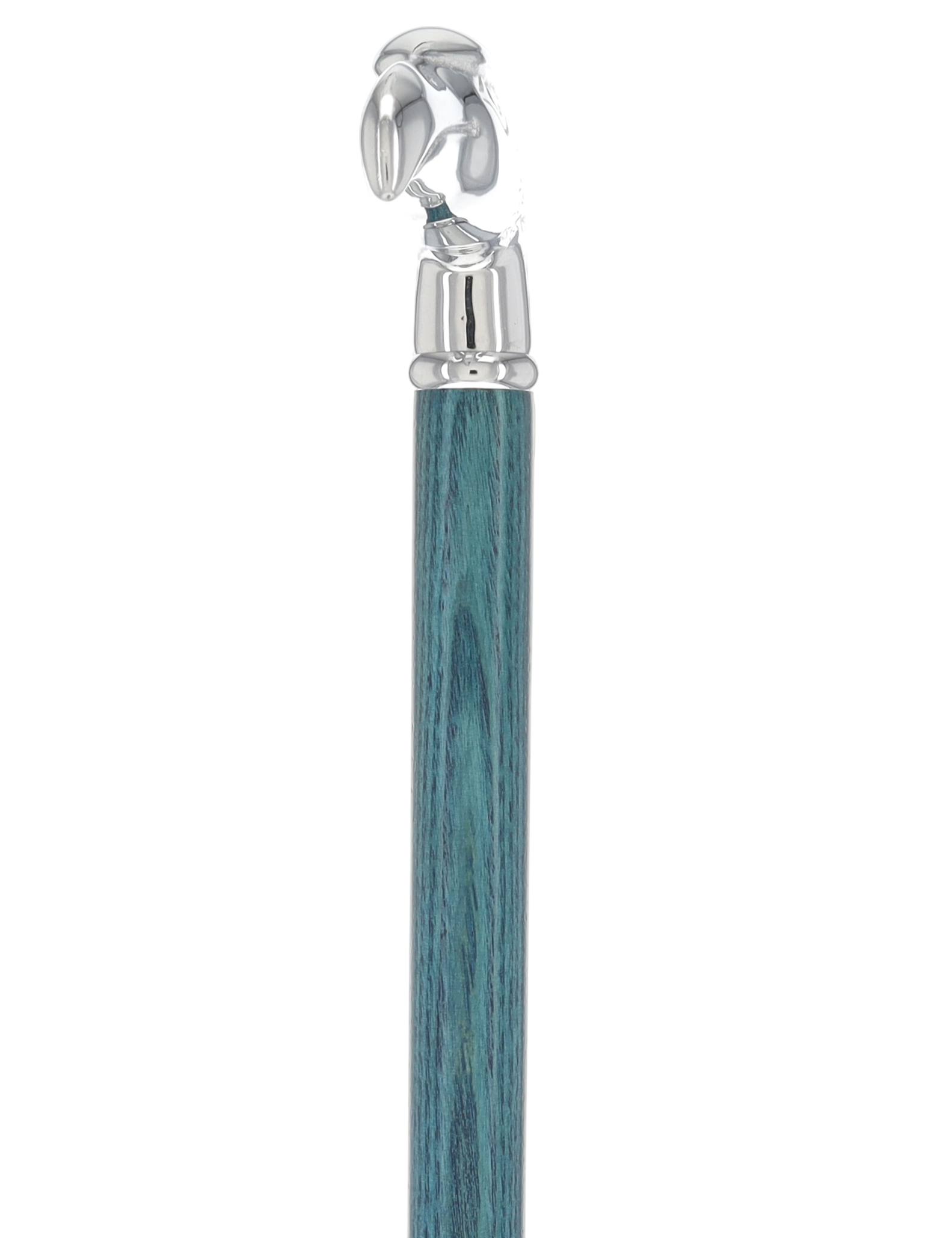 Premium Denim Blue Eagle Cane: Chrome, Patriotic Elegance