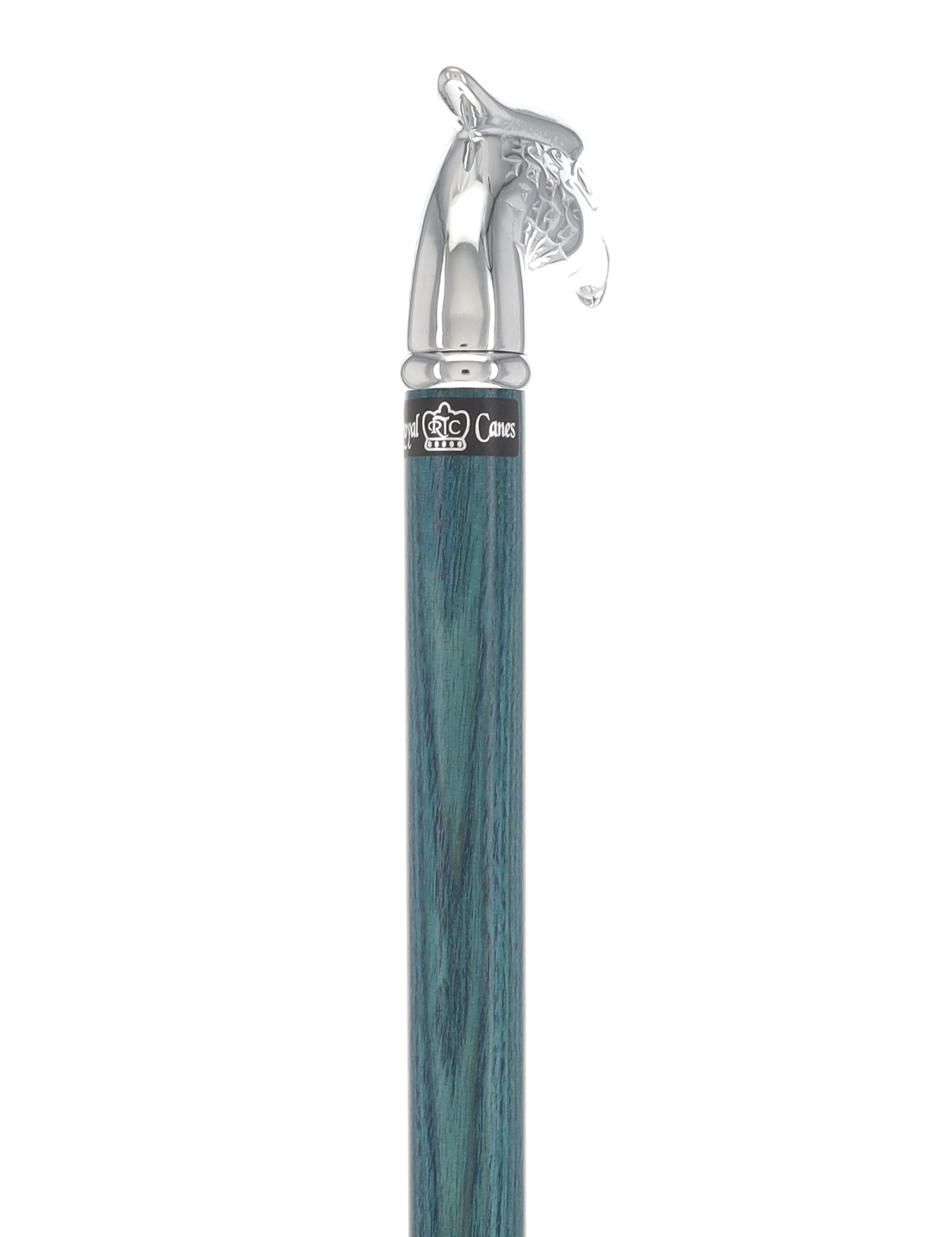 Premium Denim Blue Eagle Cane: Chrome, Patriotic Elegance