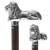 Scratch and Dent Chrome Lion Handle Walking Cane With Wenge Wood Shaft V2232