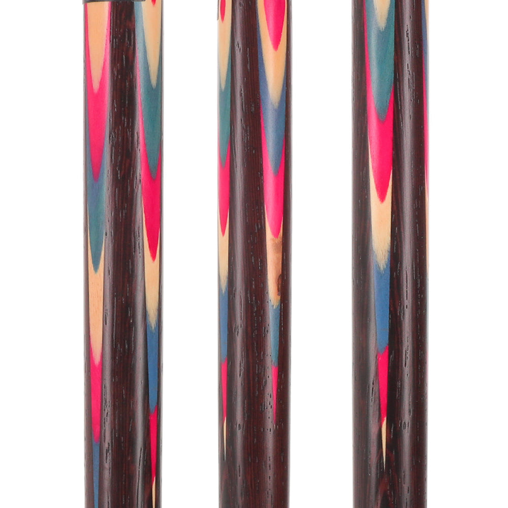Patriotic Chrome Plated Eagle Head Cane: Inlaid Wenge Wood