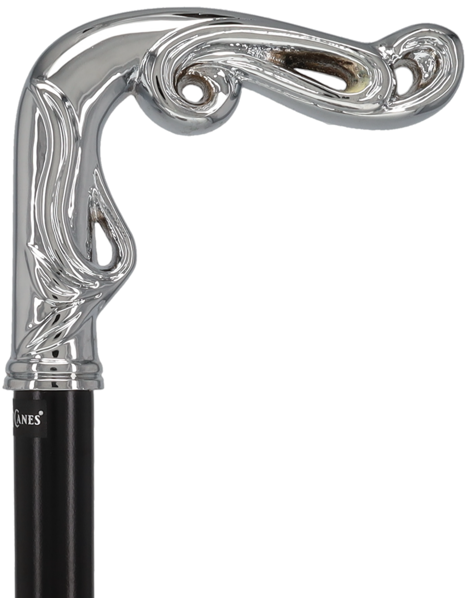 Luxury Silver Vine Design Fritz Cane - Chrome Plated