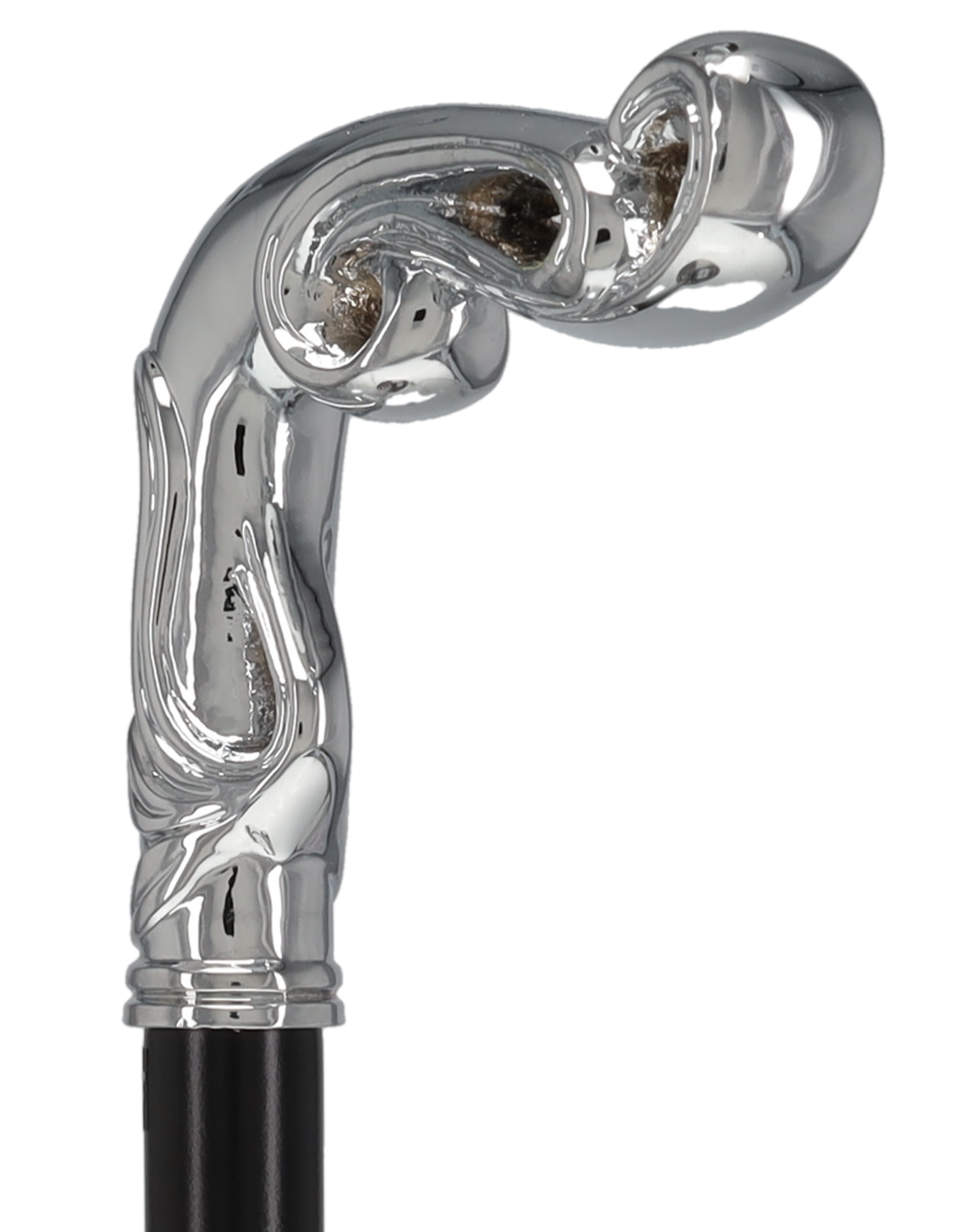 Luxury Silver Vine Design Fritz Cane - Chrome Plated