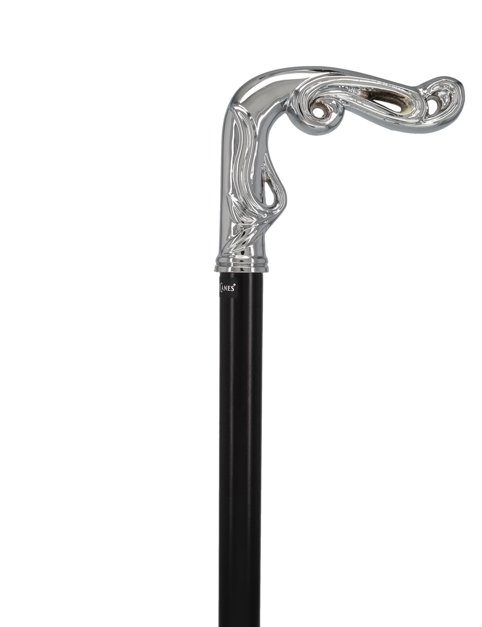 Luxury Silver Vine Design Fritz Cane - Chrome Plated