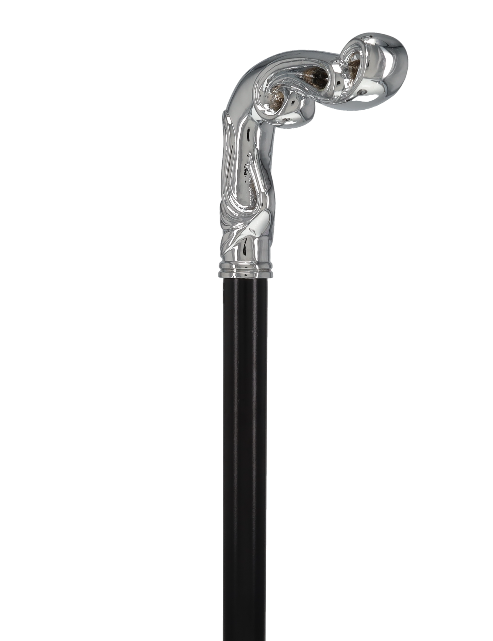Luxury Silver Vine Design Fritz Cane - Chrome Plated