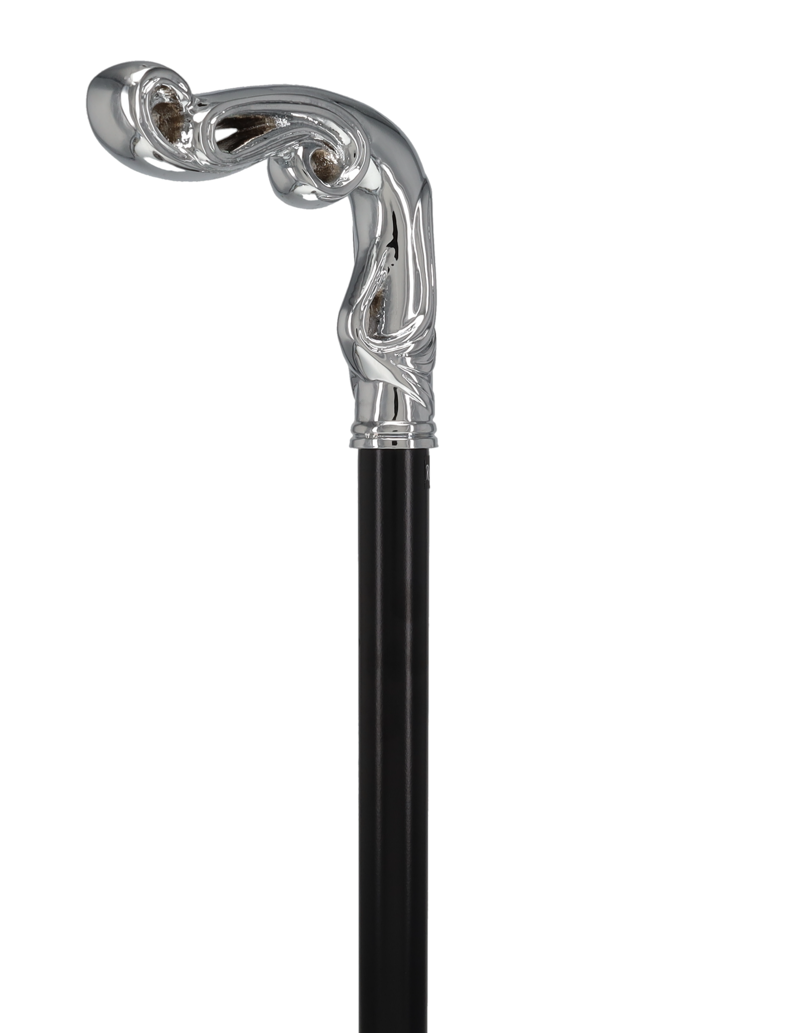 Luxury Silver Vine Design Fritz Cane - Chrome Plated
