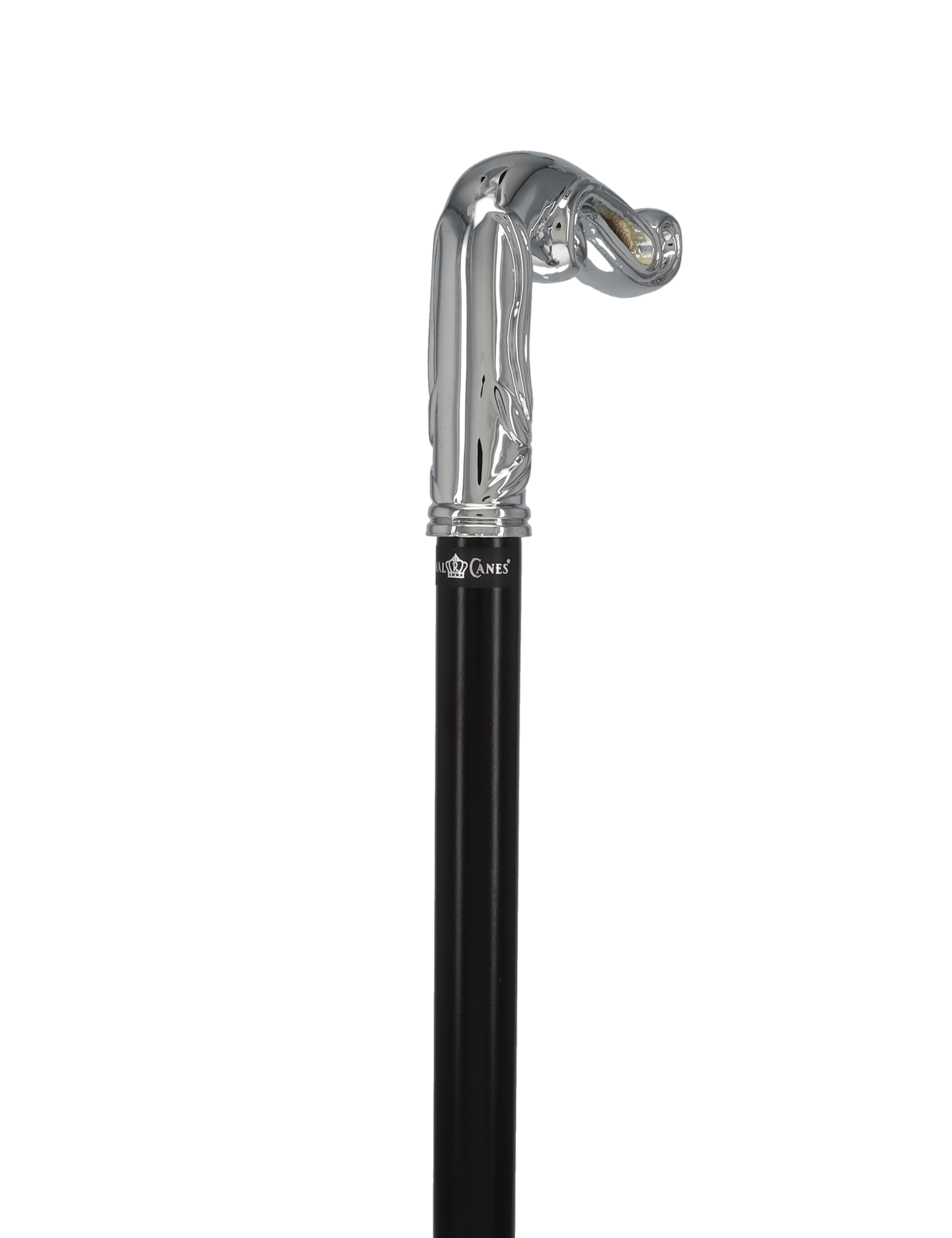 Luxury Silver Vine Design Fritz Cane - Chrome Plated