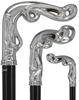 Luxury Silver Vine Design Fritz Cane - Chrome Plated