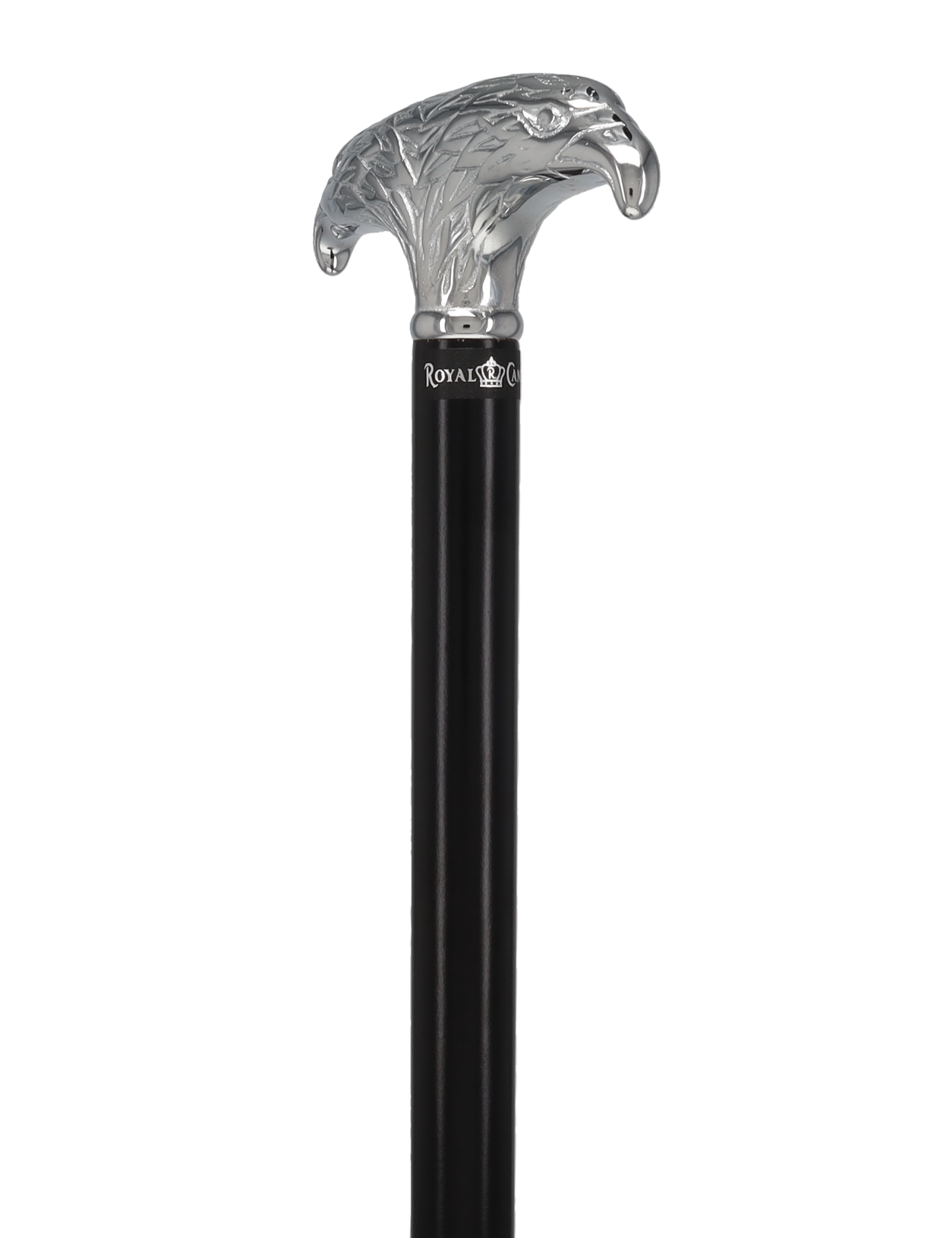 Patriotic Chrome Plated Double Eagle T-Handle Walking Cane
