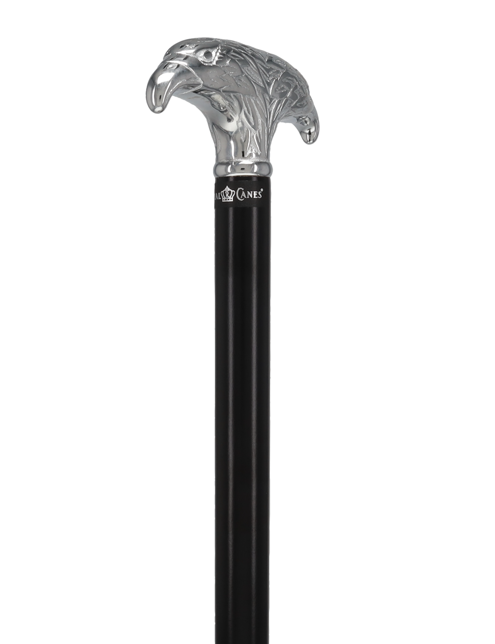 Patriotic Chrome Plated Double Eagle T-Handle Walking Cane