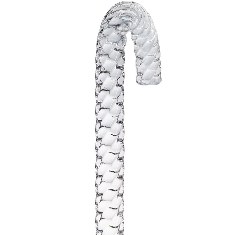 Crystal Ridges Clear Lucite Shaft J Tourist Walking Cane