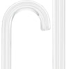 Invisible White Lines: Clear Lucite Tourist Cane - Sleek Design