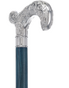 Super Strong Scrollwork Silver-Plated Handle, Blue Denim Shaft