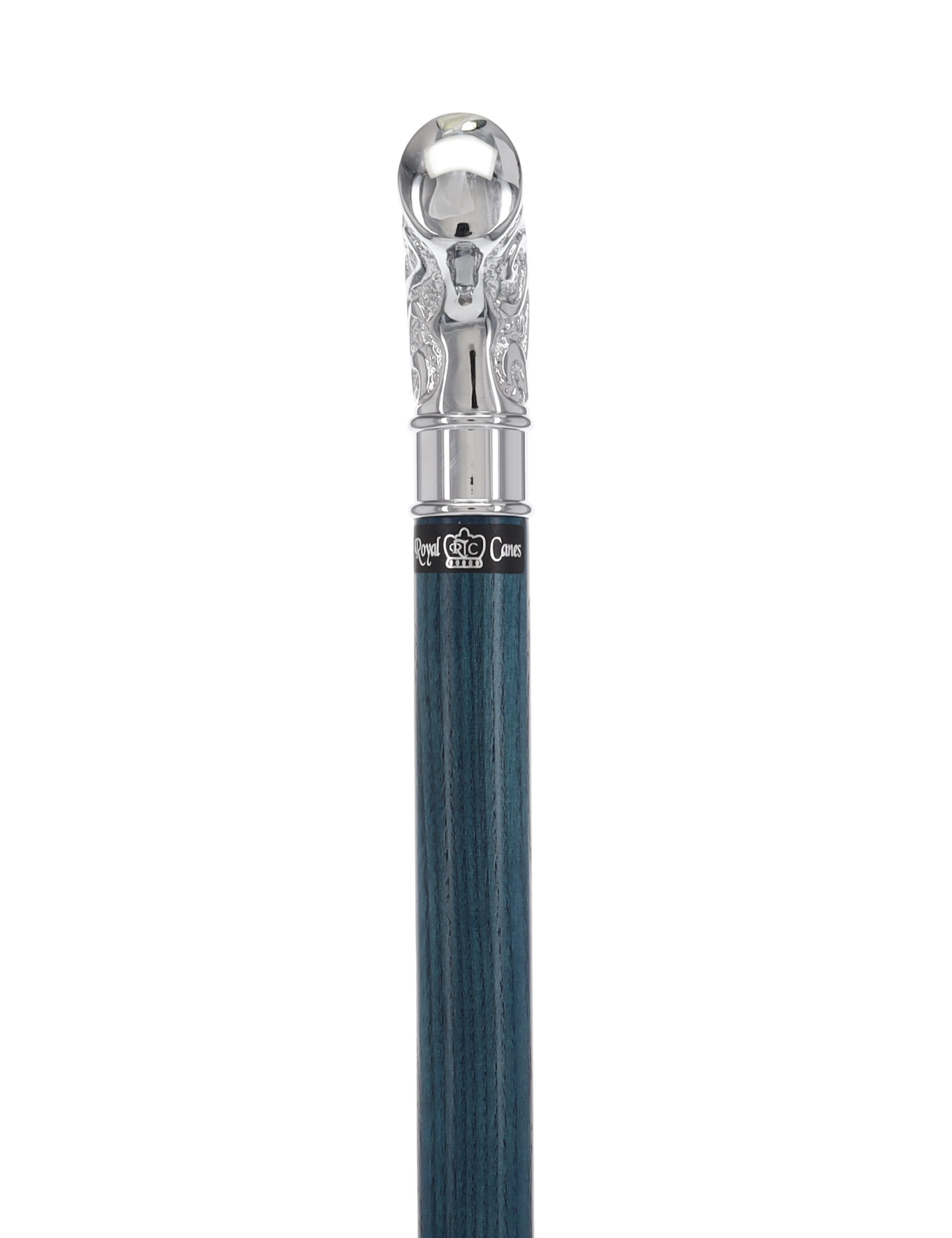 Super Strong Scrollwork Silver-Plated Handle, Blue Denim Shaft