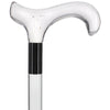 Clear Lucite Derby Handle Walking Cane with Lucite Shaft and Custom Collar