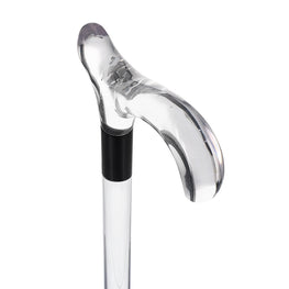 CLU-25 1 Diameter Lucite Acrylic Walking Stick/Curved ·  BetterCaneandUmbrella · Online Store Powered by Storenvy
