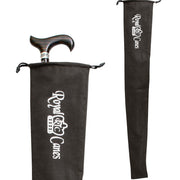 Black Cloth Cane Bag With Draw String