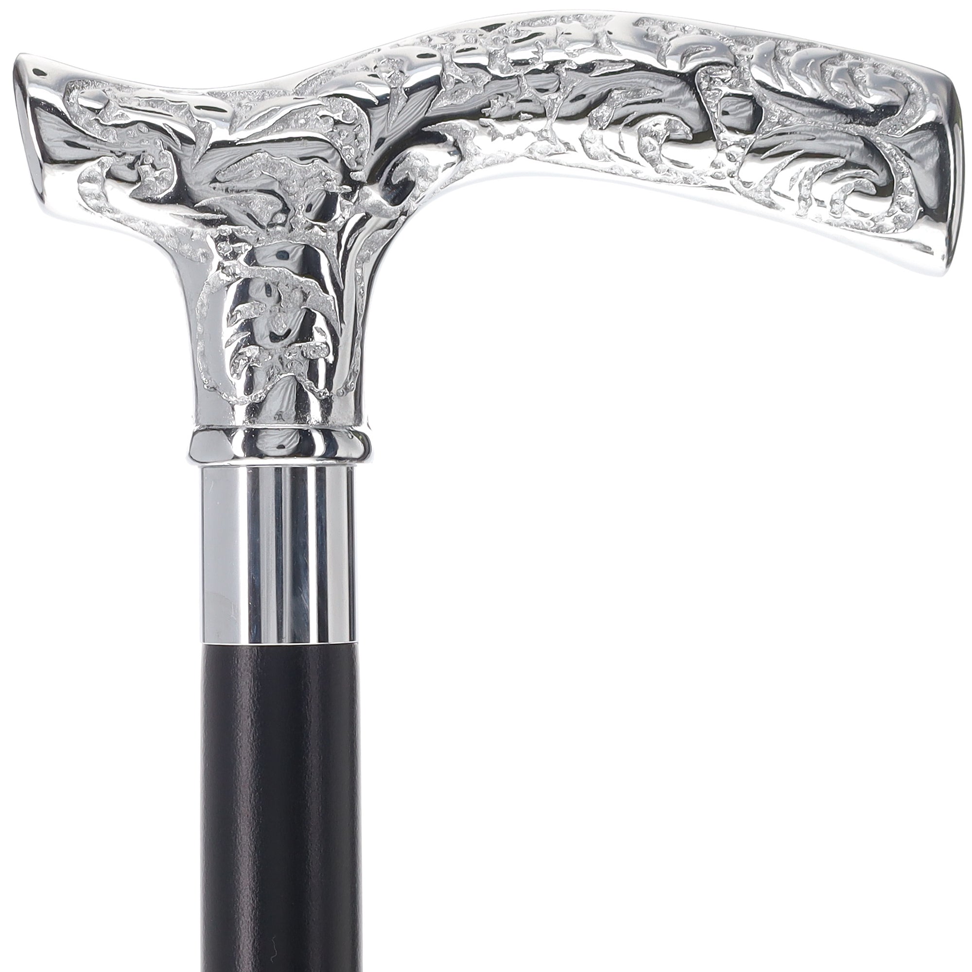 Fritz Premium Chrome Brass Cane: Custom Shaft & Collar