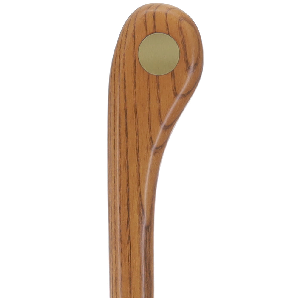 Brown Ash Riverbend Hiking Staff: Personalized Engraving Option