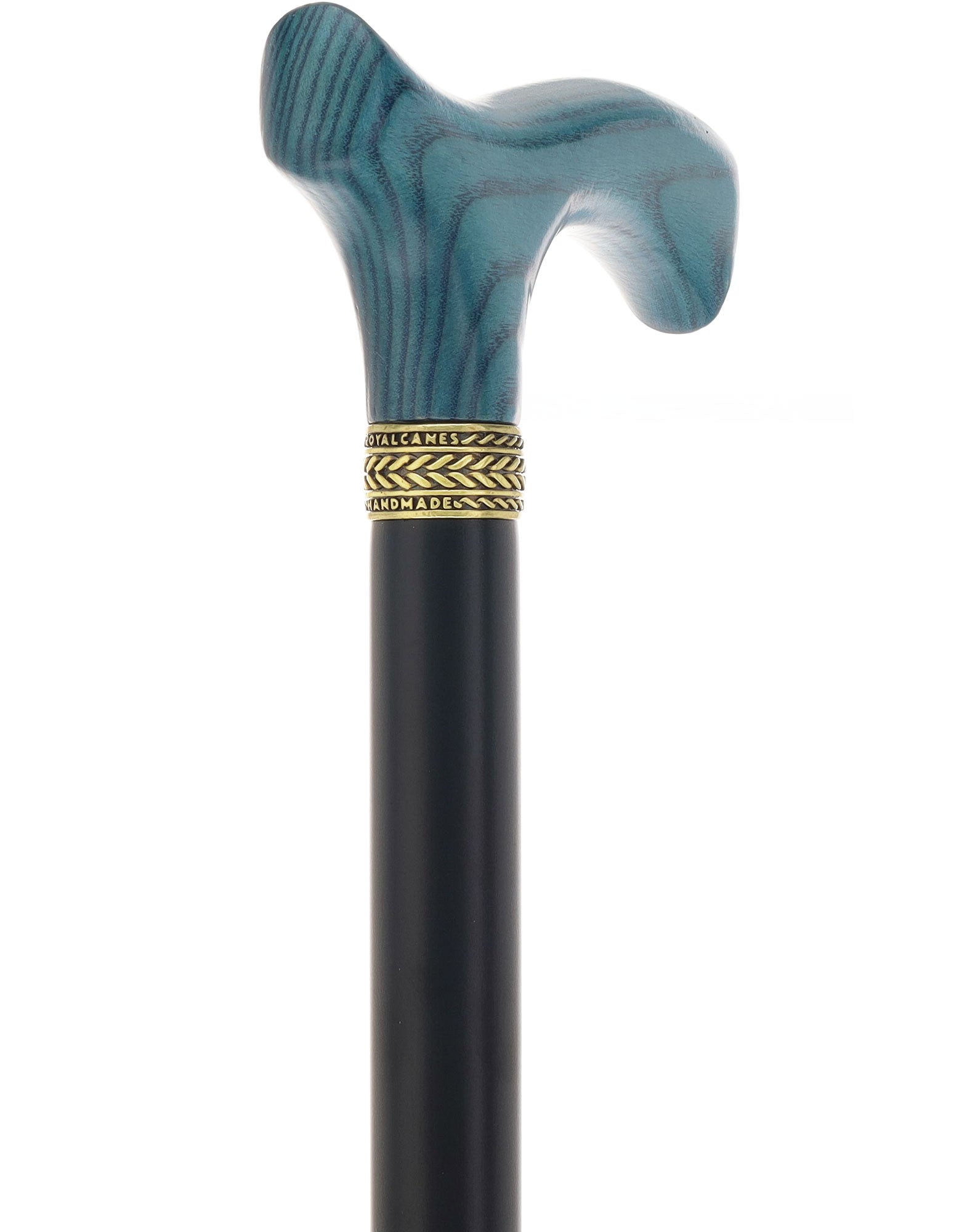 Royal Canes Classic Fritz: Wood-Stained, Pewter Collar (Standard & Slim Profiles)
