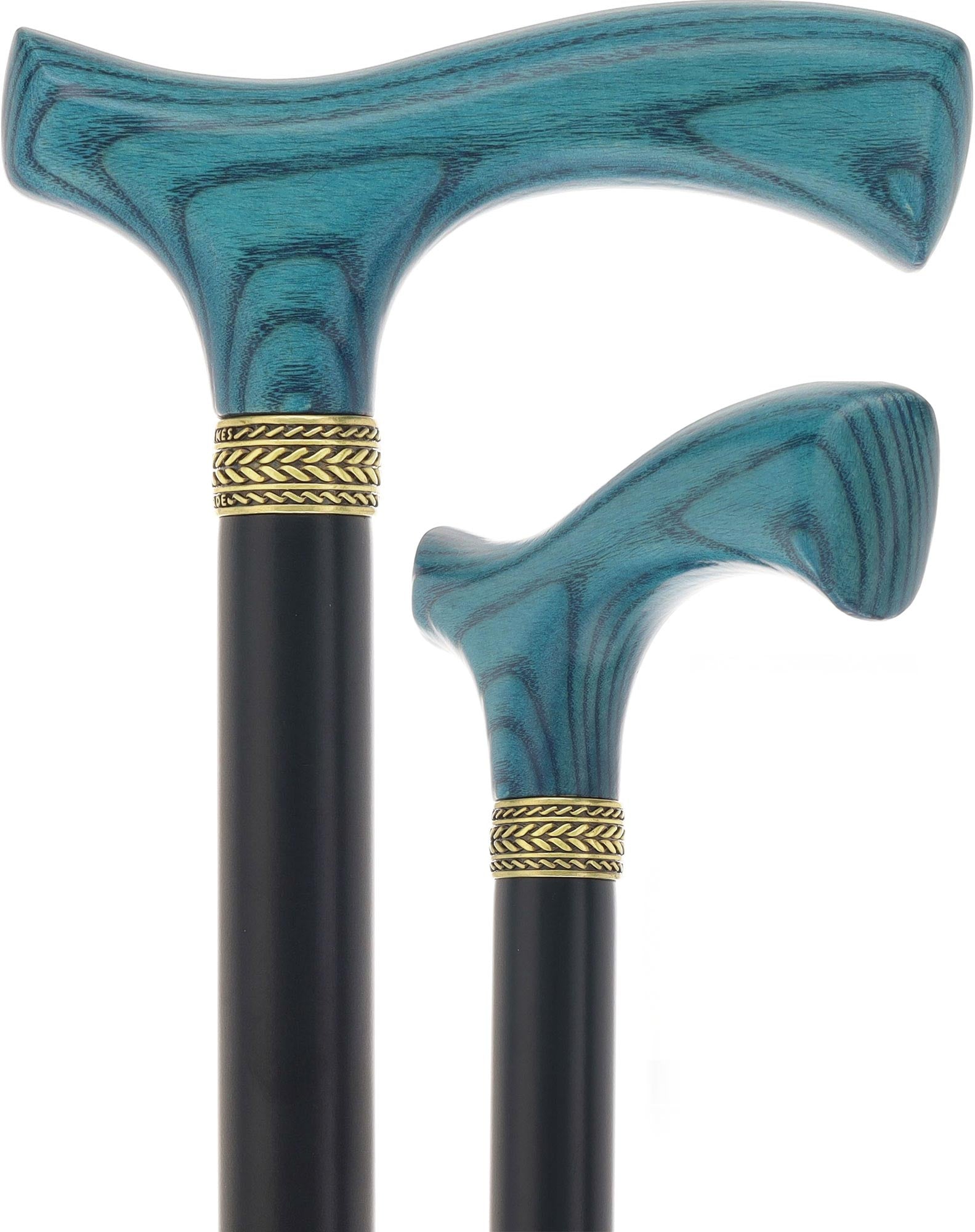 Royal Canes Classic Fritz: Wood-Stained, Pewter Collar (Standard & Slim Profiles)