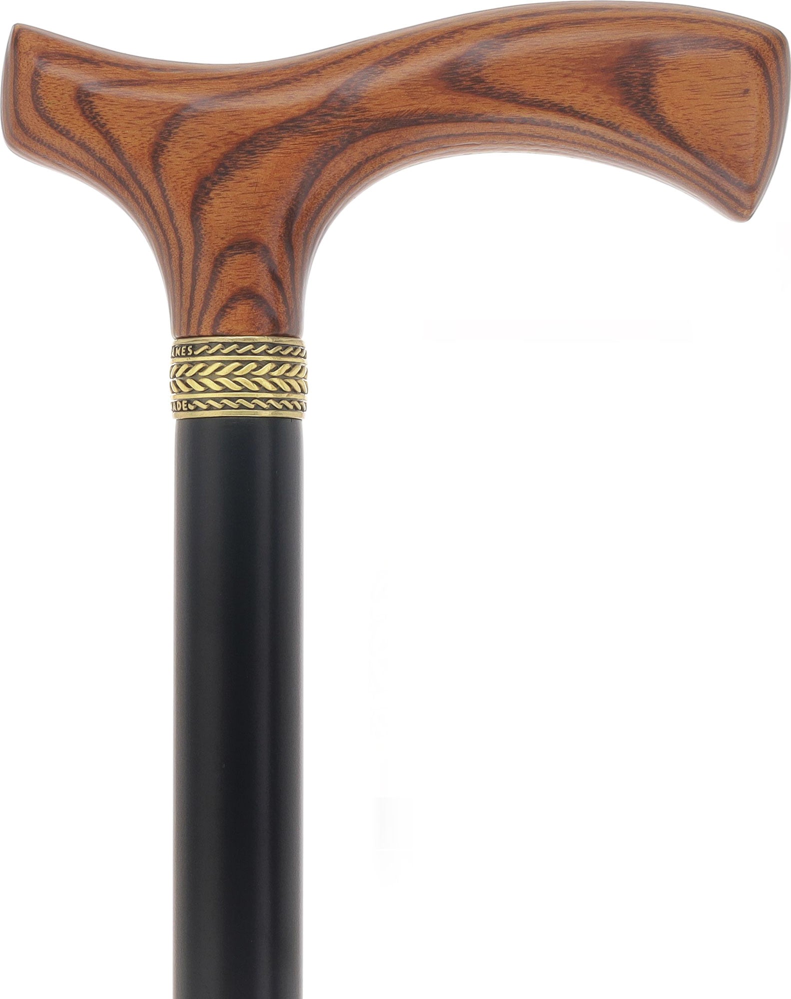 Royal Canes Classic Fritz: Wood-Stained, Pewter Collar (Standard & Slim Profiles)