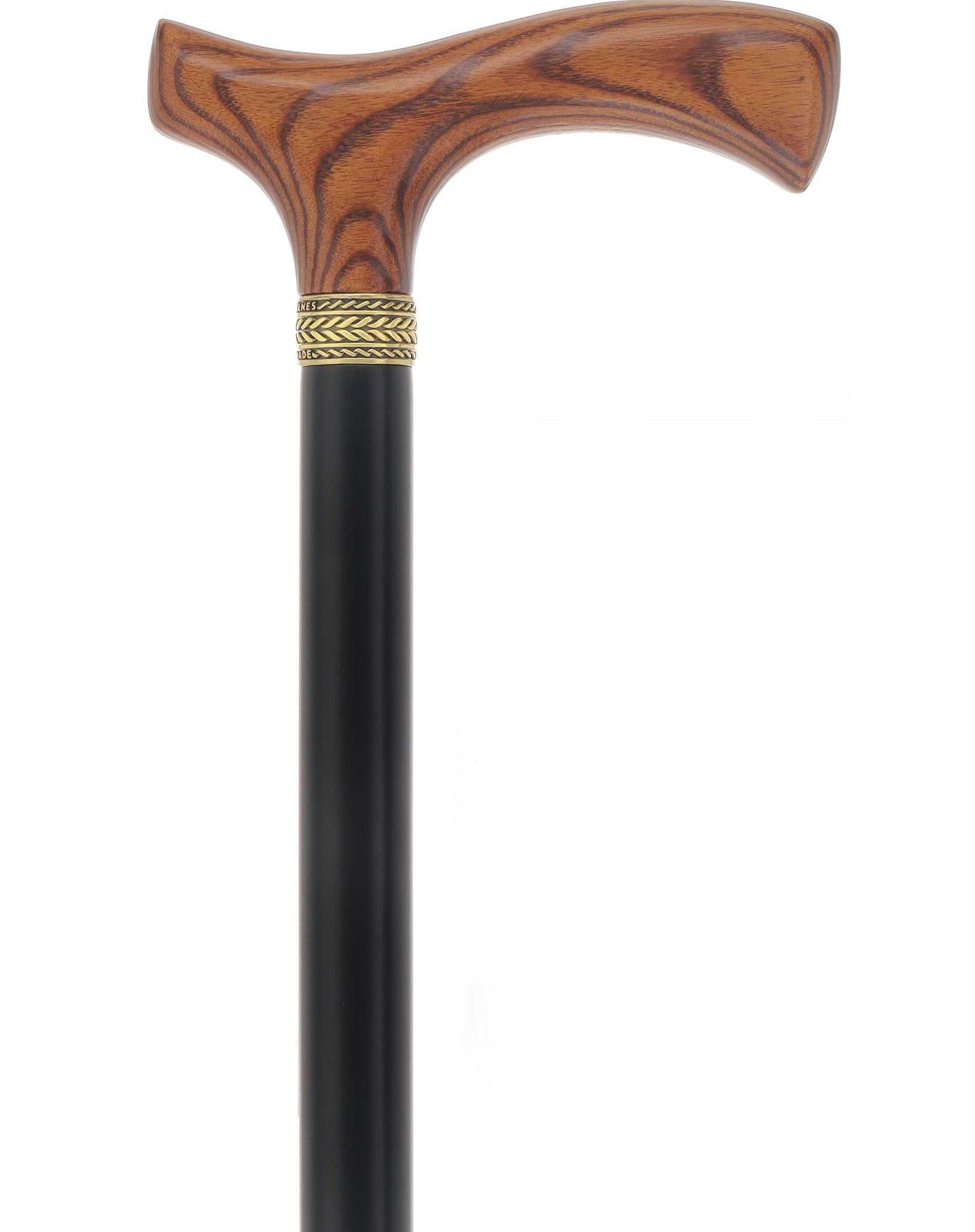 Royal Canes Classic Fritz: Wood-Stained, Pewter Collar (Standard & Slim Profiles)