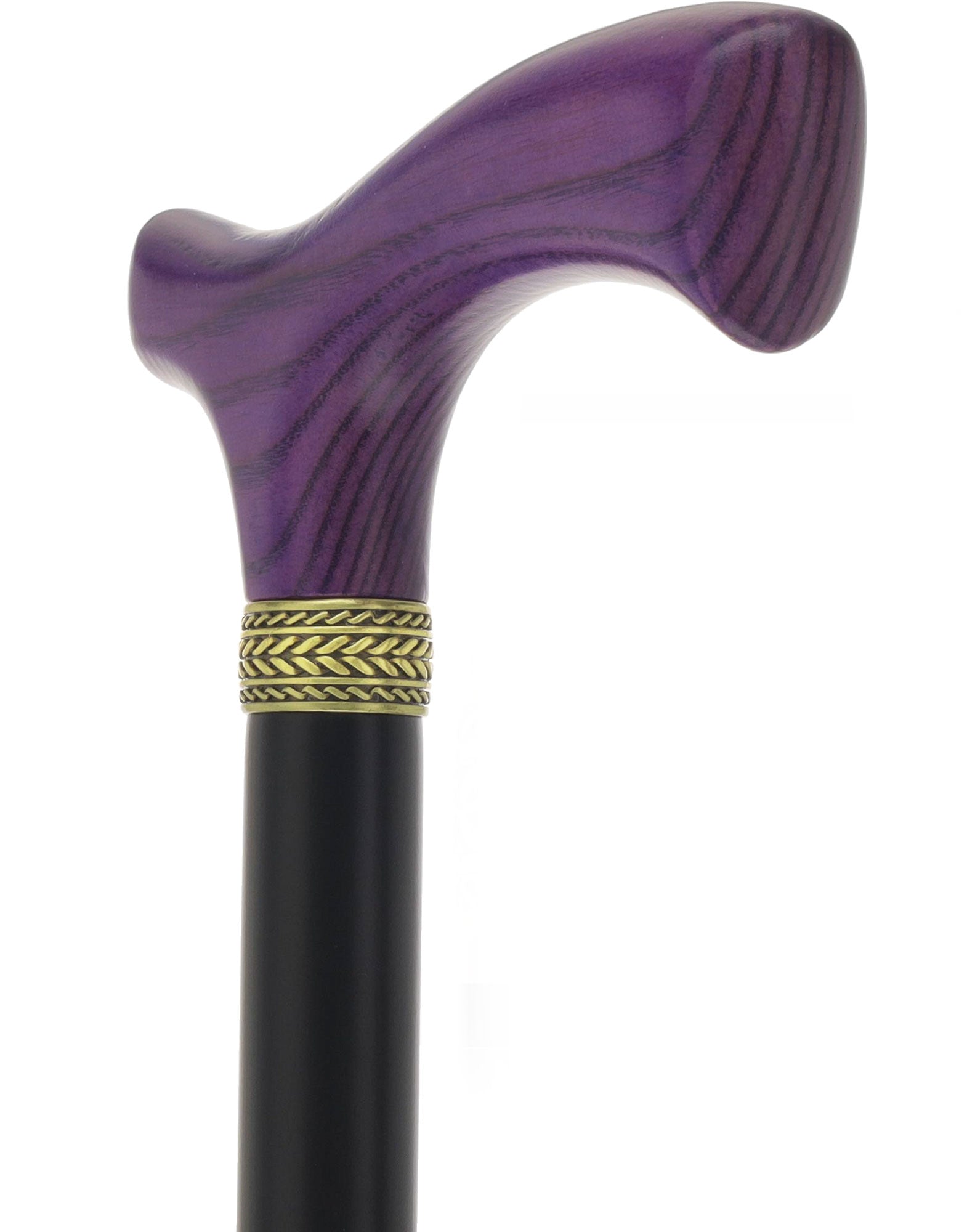 Royal Canes Classic Fritz: Wood-Stained, Pewter Collar (Standard & Slim Profiles)