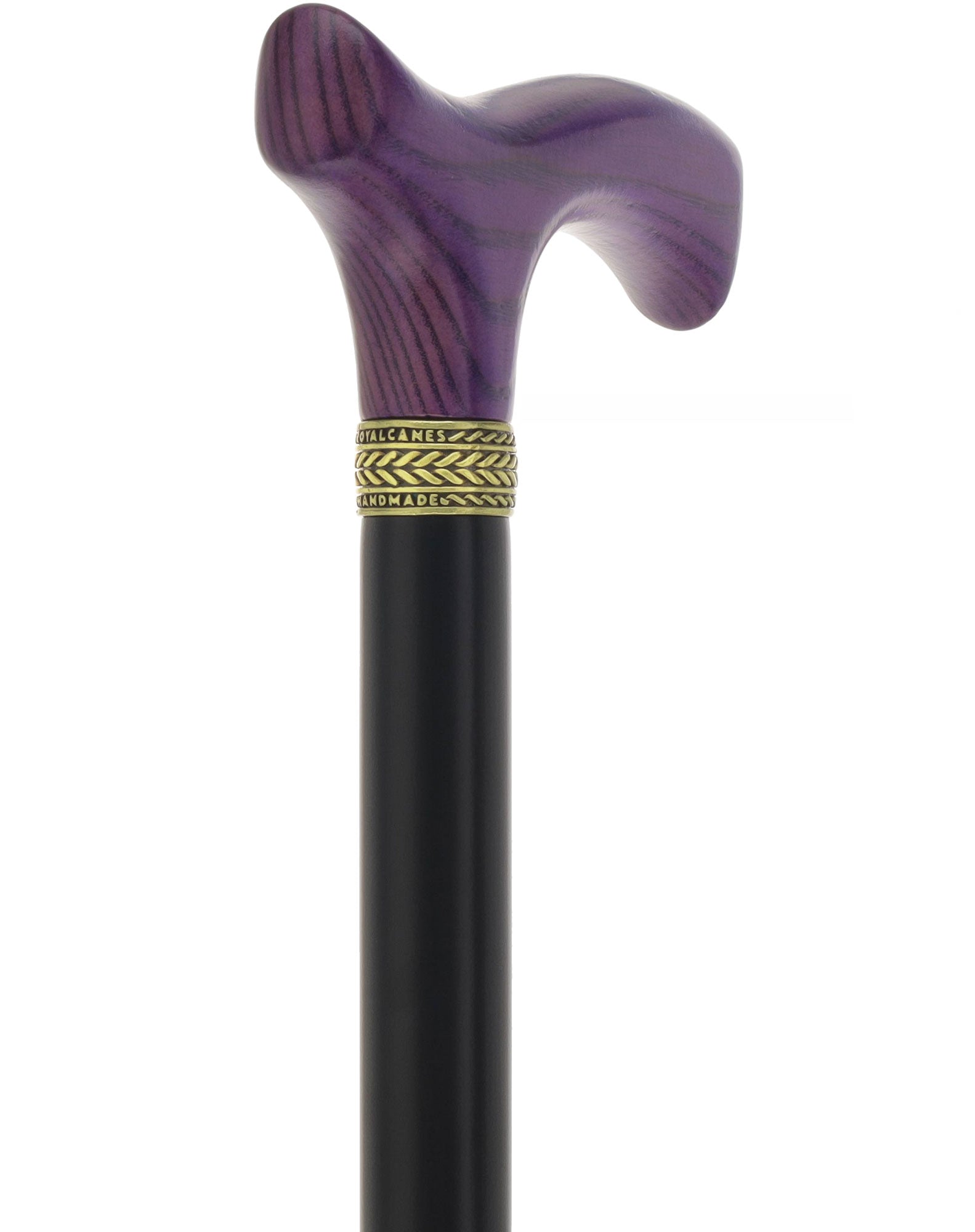 Royal Canes Classic Fritz: Wood-Stained, Pewter Collar (Standard & Slim Profiles)