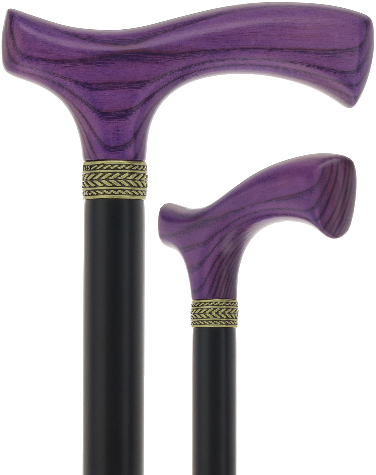 Fritz Comfort Handle - Standard Size (Purple, Black, Pewter Collar)