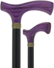 Fritz Comfort Handle - Standard Size (Purple, Black, Pewter Collar)