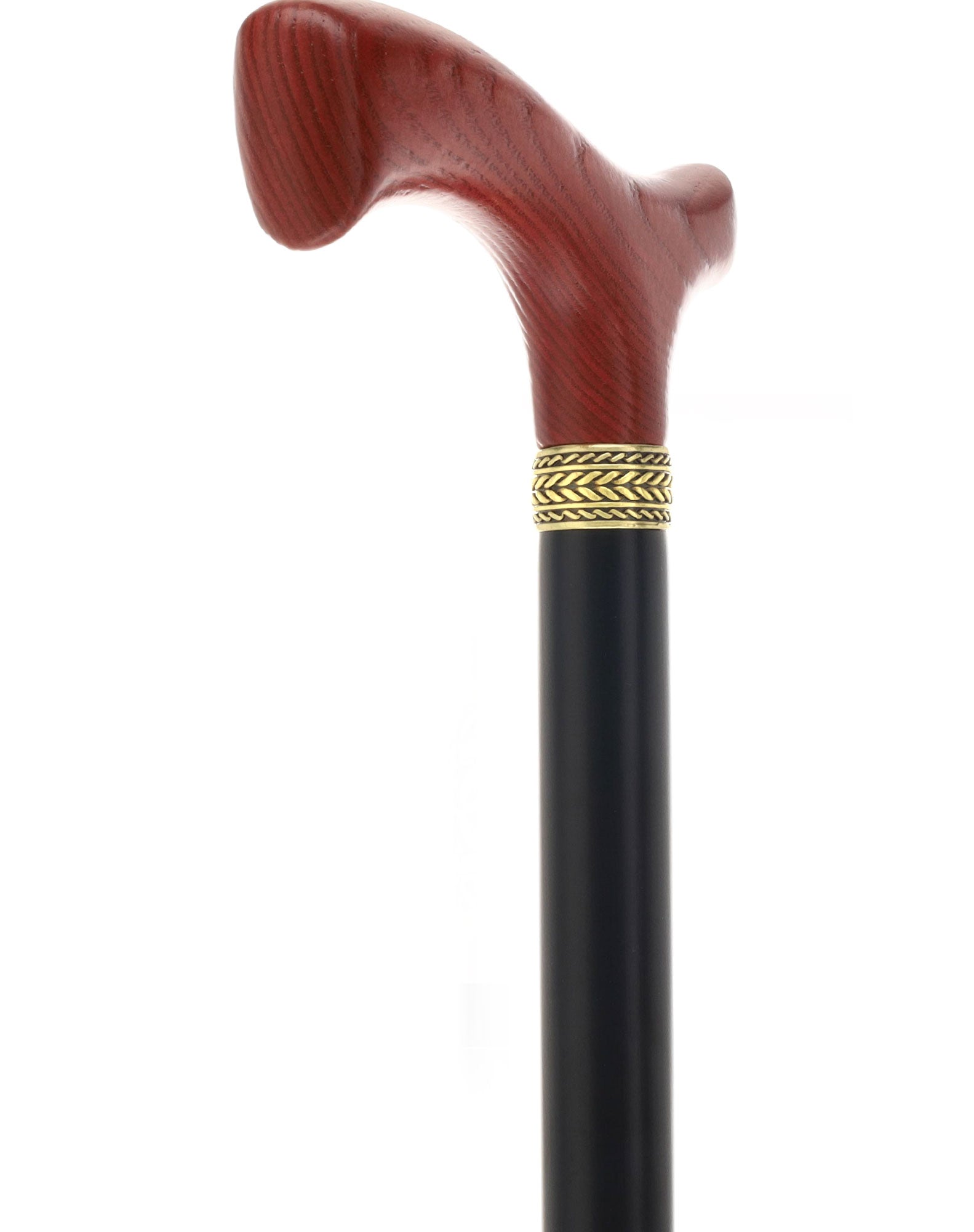Royal Canes Classic Fritz: Wood-Stained, Pewter Collar (Standard & Slim Profiles)