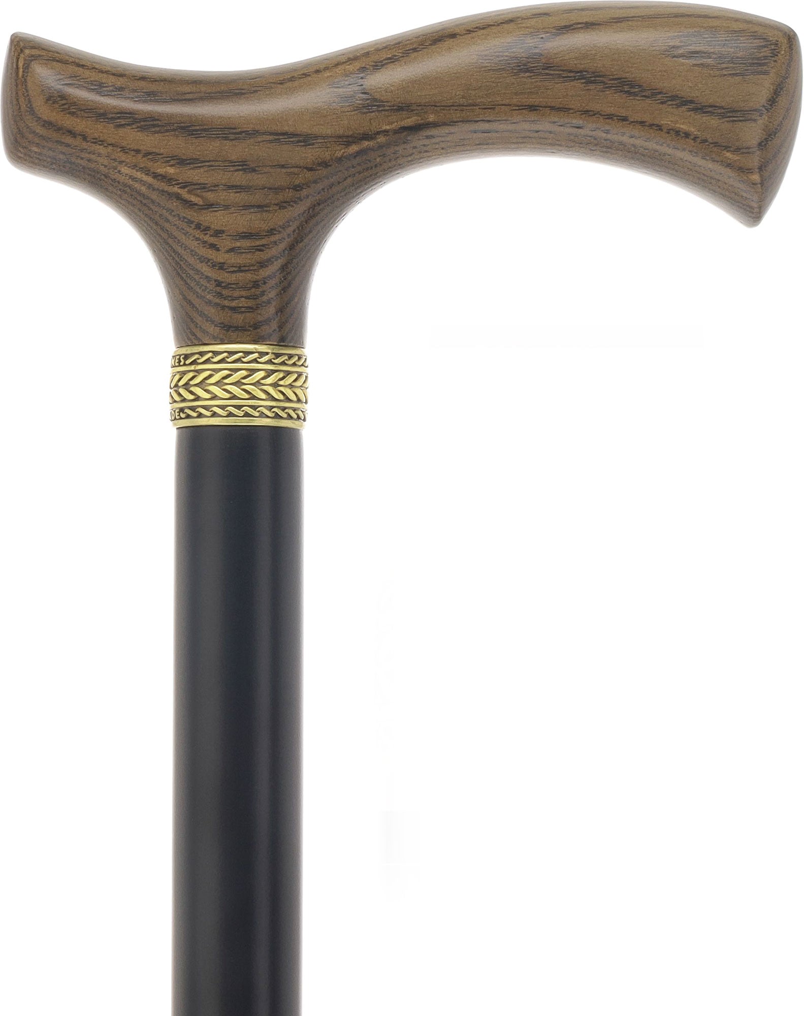 Royal Canes Classic Fritz: Wood-Stained, Pewter Collar (Standard & Slim Profiles)